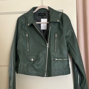 NWT Love Tree Faux Leather Moto Jacket
